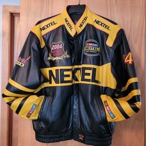 Nascar XL leather jacket